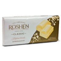 Ш. АКЦІЯ ВІП Roshen пористий білий ВКФ 85г /40шт FP