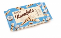Вафельні трубочки Konafetto з кокосовою начинкою 140 г